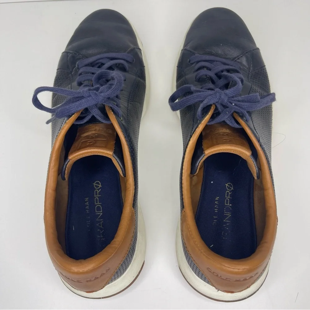 Cole Haan Men’s 11.5 Grandpro‎ C28872 Blue Leather Trail Running Shoes Sneakers